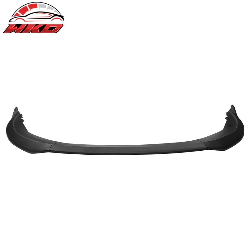 Fits 23-26 Honda Accord 11th V2 Style Front Bumper Lip Spoiler Matte Black 3PC