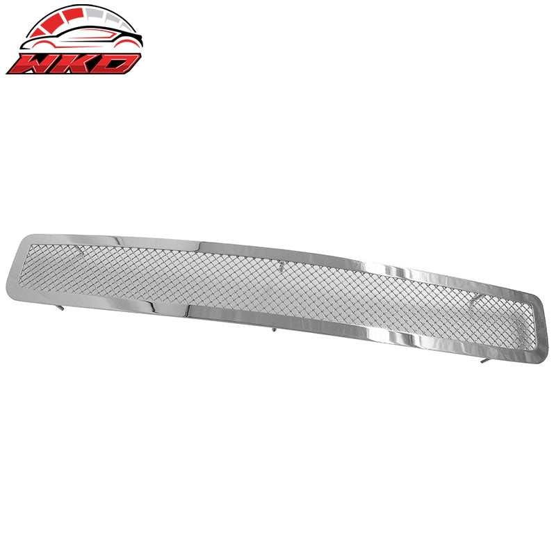 Fits 08-10 Honda Accord 4-Door V6 Chrome Mesh Front Lower Grille Stainless Steel