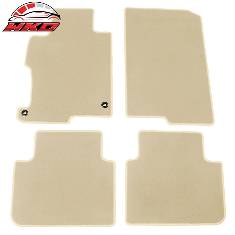 Wholesale 13-17 Honda Accord 4DR Floor Mats Liner Front Rear Nylon Beige Carpets 4PCS