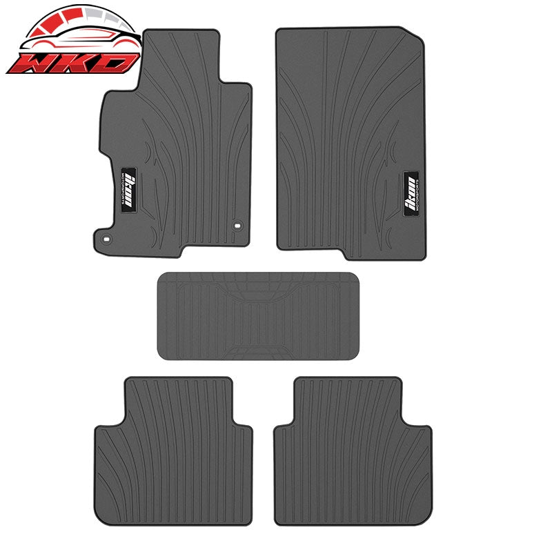 Wholesale 13-17 Honda Accord 4DR Latex Floor Mats Liner All Weather Carpets Gray 5PC