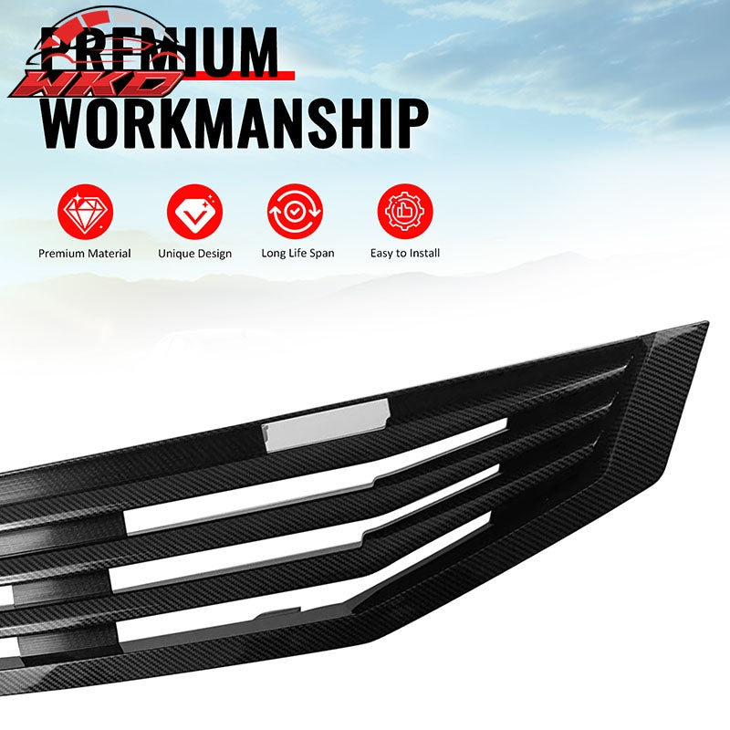 Wholesale 08-10 Honda Accord Coupe Mugen Style Upper Grille Carbon Fiber Print ABS - Wikond Auto