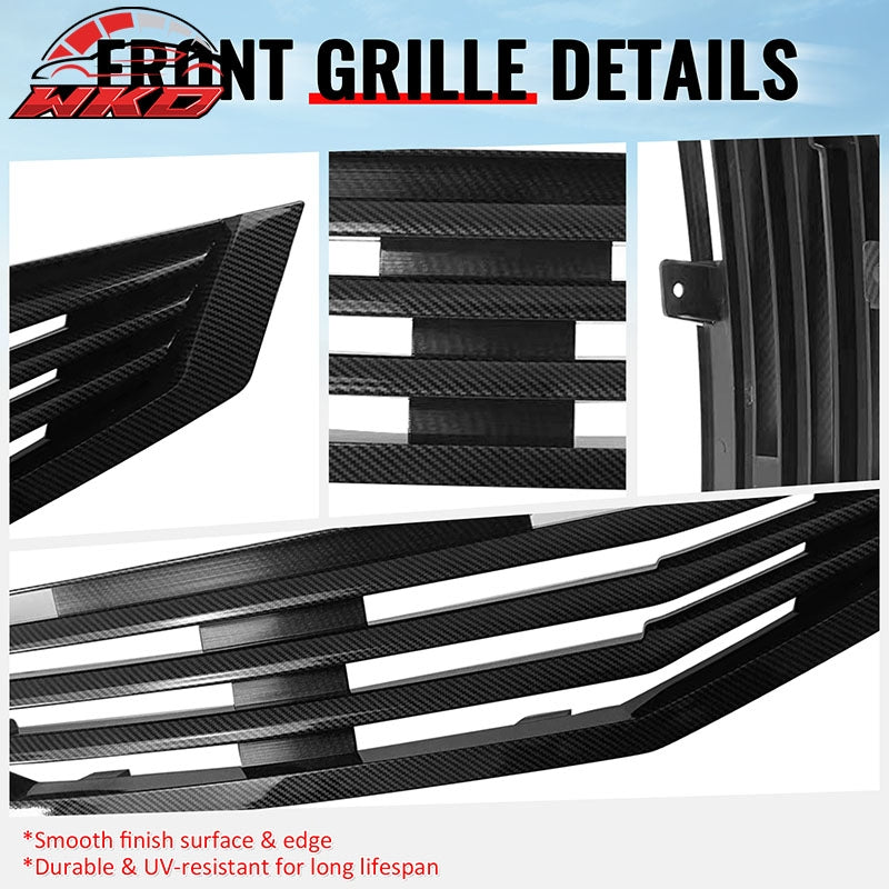 Wholesale 08-10 Honda Accord Coupe Mugen Style Upper Grille Carbon Fiber Print ABS - Wikond Auto