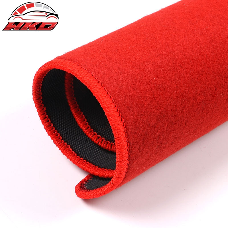 Fits 18-22 Honda Accord Car Floor Mats Liner Front Rear Nylon Red Carpets 4PC
