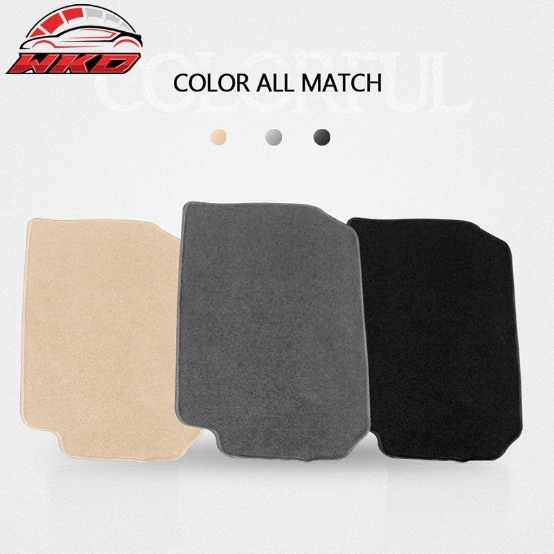 Fits 03-07 Honda Accord Floor Mats Carpet Front & Rear Gray 4PC - Nylon
