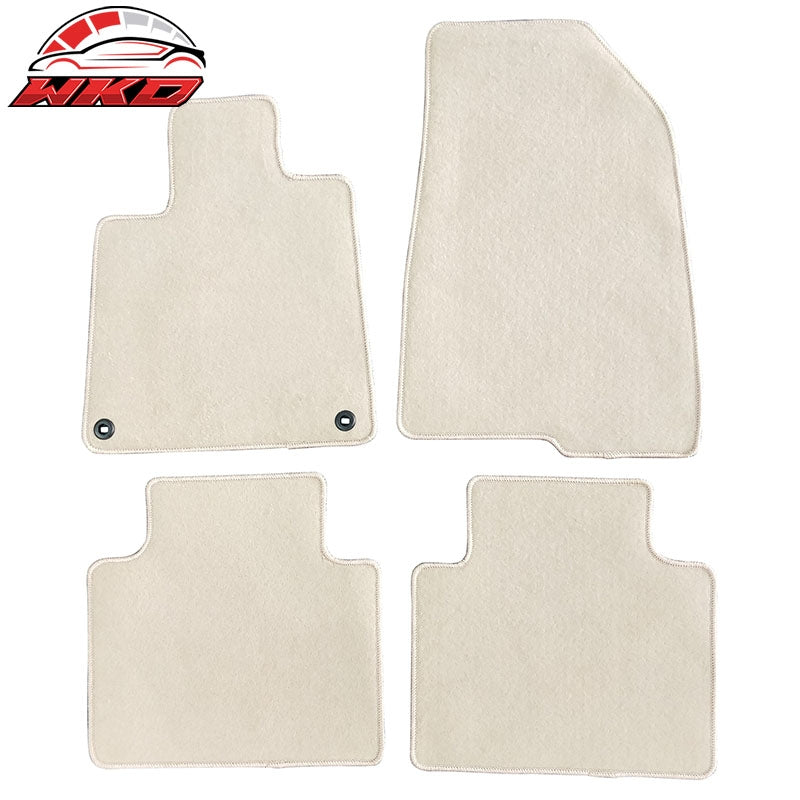 Wholesale 18-22 Honda Accord Nylon Car Floor Mats Beige Carpet Front & Rear 4PC Set