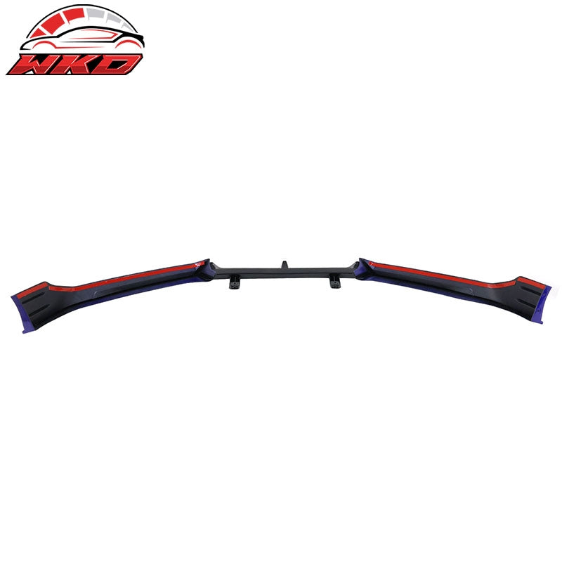 Fits 21-22 Honda Accord Front Bumper Lip Gloss Black & Still Night Pearl PP 3PC