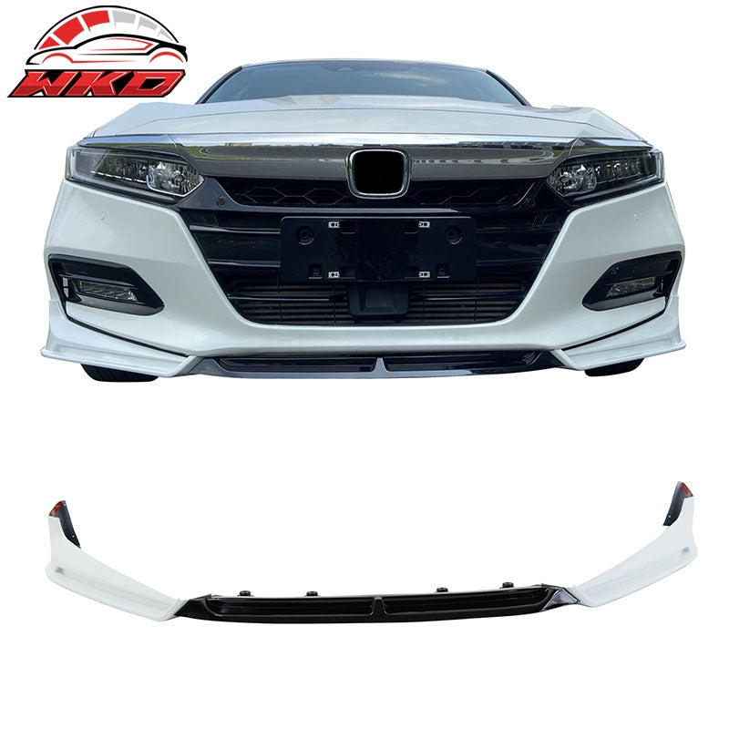 Wholesale 18-20 Honda Accord Front Bumper Lip Gloss Black & Platinum White Pearl 3PC