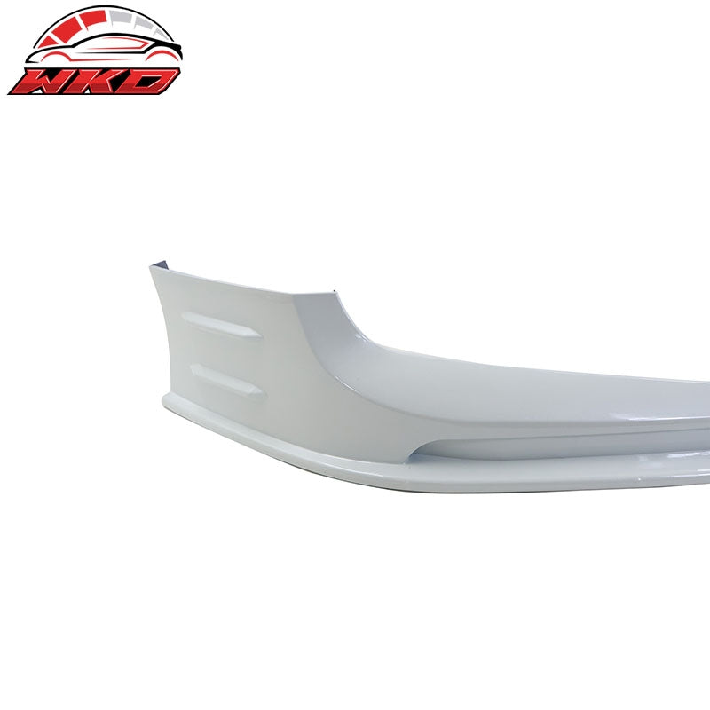 Fits 18-20 Honda Accord Front Bumper Lip Gloss Black & Platinum White Pearl 3PC