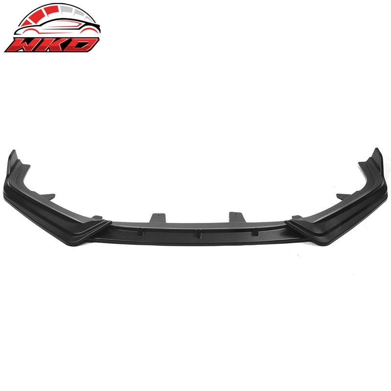 Fits 21-22 Honda Accord IKON V1 Style 3PCS Front Bumper Lip PP Matte Black