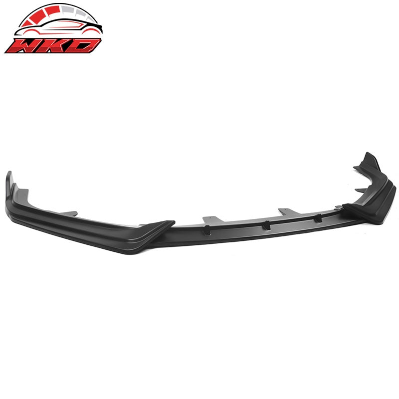 Fits 21-22 Honda Accord IKON V1 Style 3PCS Front Bumper Lip PP Matte Black