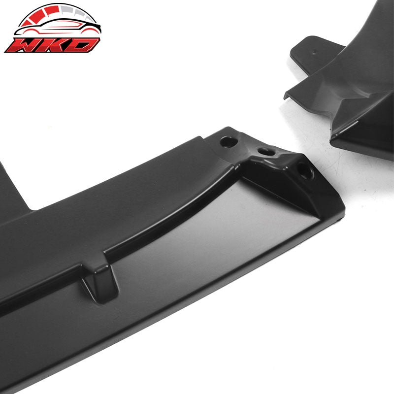 Fits 21-22 Honda Accord IKON V1 Style 3PCS Front Bumper Lip PP Matte Black