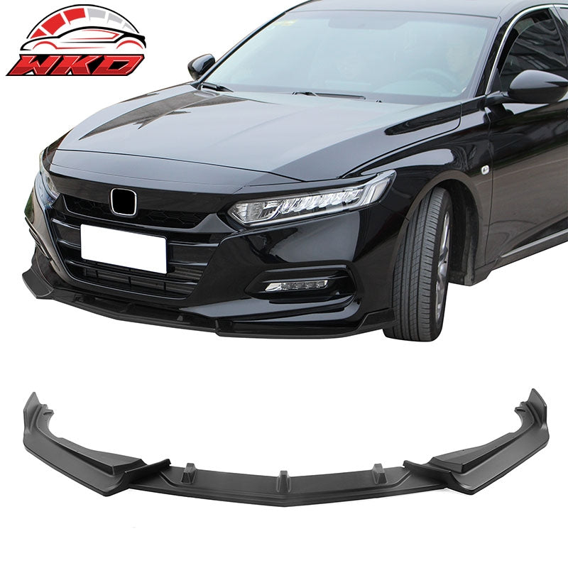 Wholesale 18-20 Honda Accord IKON V2 Style Matte Black Front Bumper Lip Spoiler 3PCS