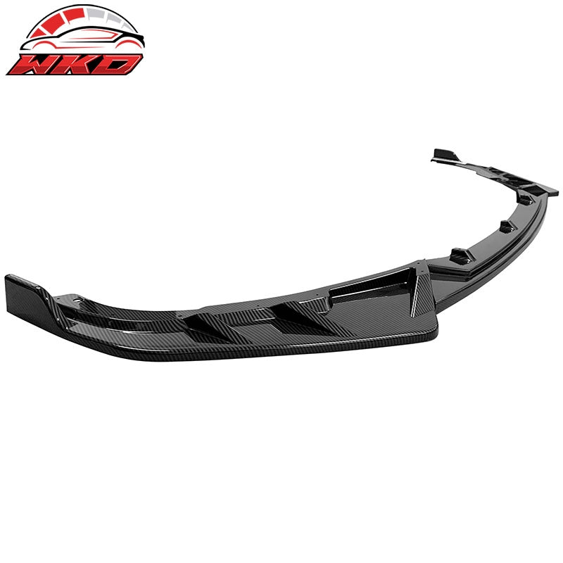 Fits 21-22 Honda Accord IKON V3 Style 3PCS Front Bumper Lip Carbon Fiber Print