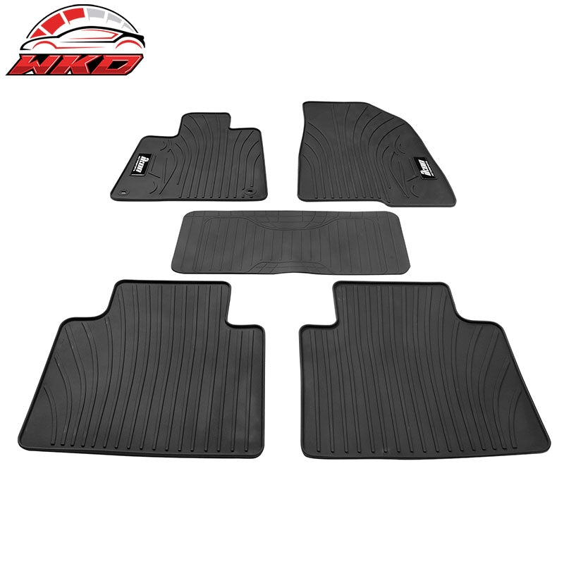 Fits 18-22 Honda Accord Latex Car Floor Mats Liner All Weather Carpets Black 5PC