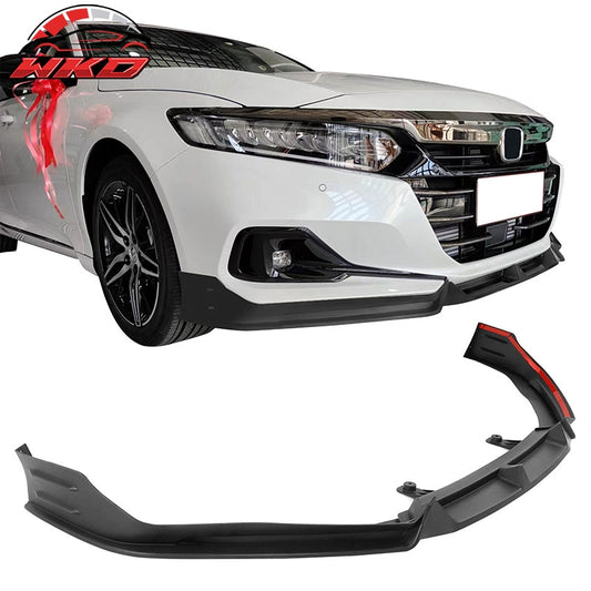 Wholesale 21-22 Honda Accord Matte Black Front Bumper Lip Spoiler Splitter PP 3PC