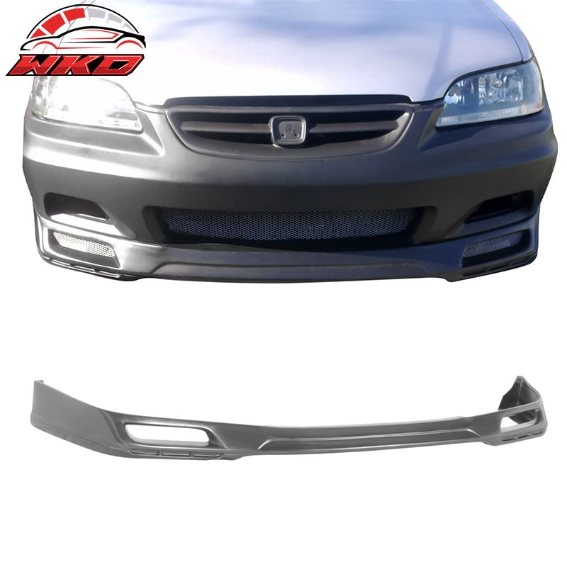 Wholesale 98-00 Honda Accord Mugen Coupe Front Bumper Lip Spoiler Unpainted Black PP