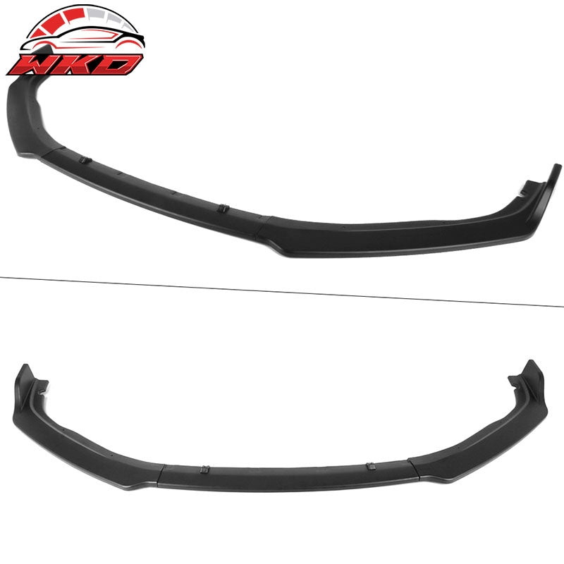 Fits 18-20 Honda Accord OE Style Front Bumper Lip Spoiler Kit 3PC Unpainted PP