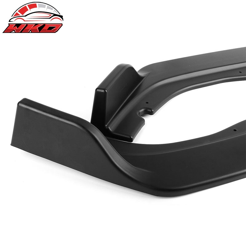 Fits 18-20 Honda Accord OE Style Front Bumper Lip Spoiler Kit 3PC Unpainted PP