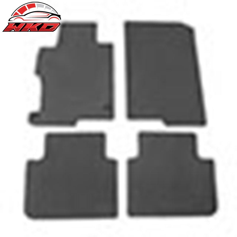 Fits 13-17 Honda Accord Sedan Floor Mats Liner Front Rear Nylon Grey Carpets 4PC