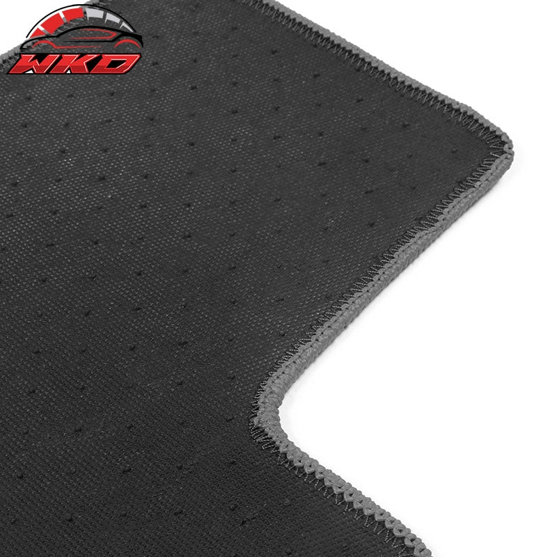 Fits 13-17 Honda Accord Sedan Floor Mats Liner Front Rear Nylon Grey Carpets 4PC