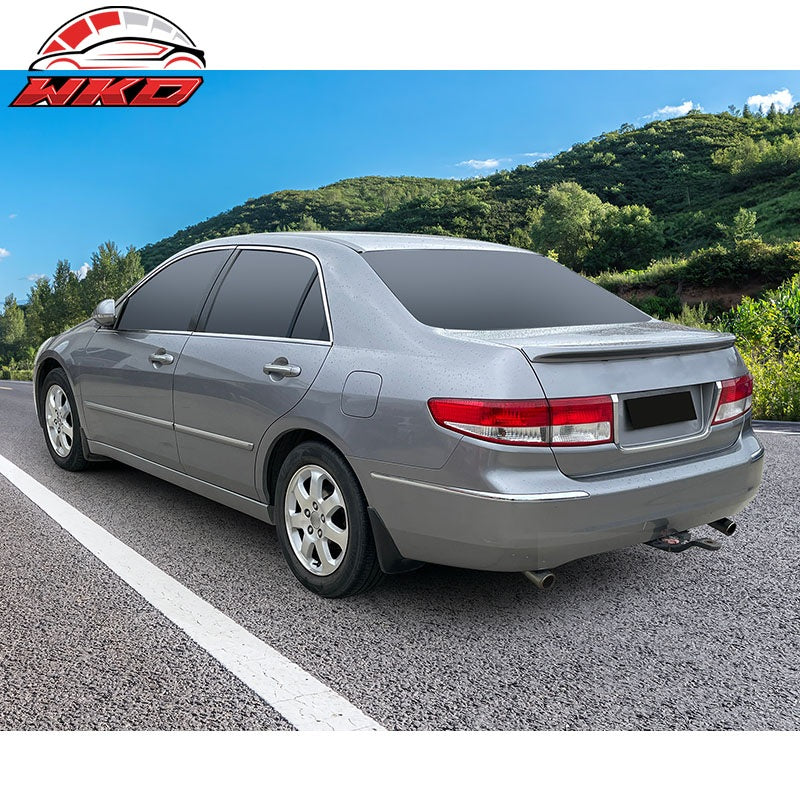 Fits 03-05 Honda Accord Sedan OE Style Flush Mount Rear Trunk Spoiler Wing ABS