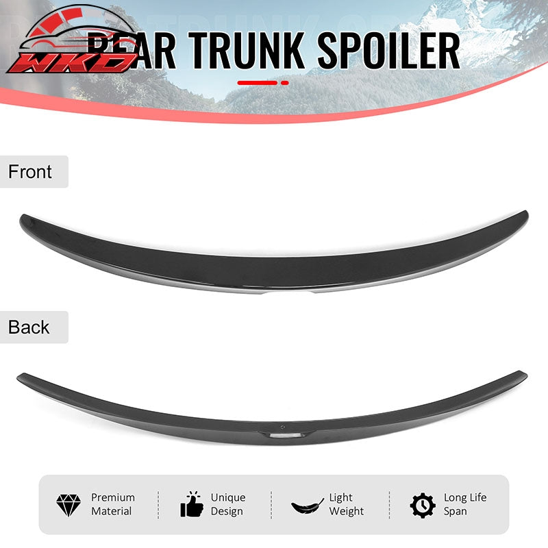 Fits 08-12 Honda Accord Sedan OE Style Trunk Spoiler Gloss Black Rear Wing ABS