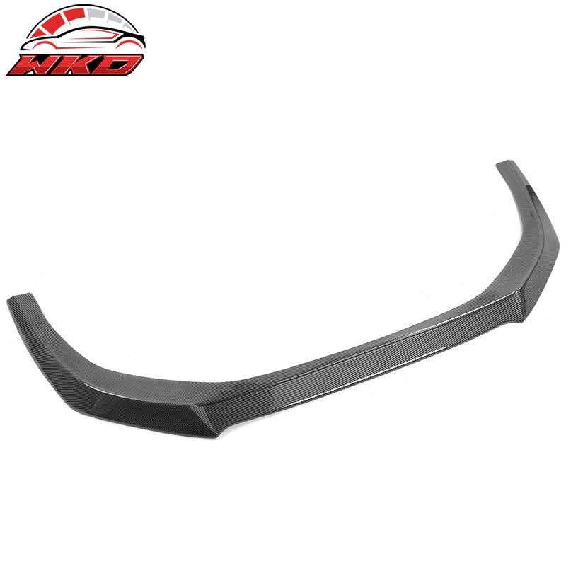 Fits 23-26 Honda Accord Sedan V3 Style Front Bumper Lip Splitter Carbon Look ABS