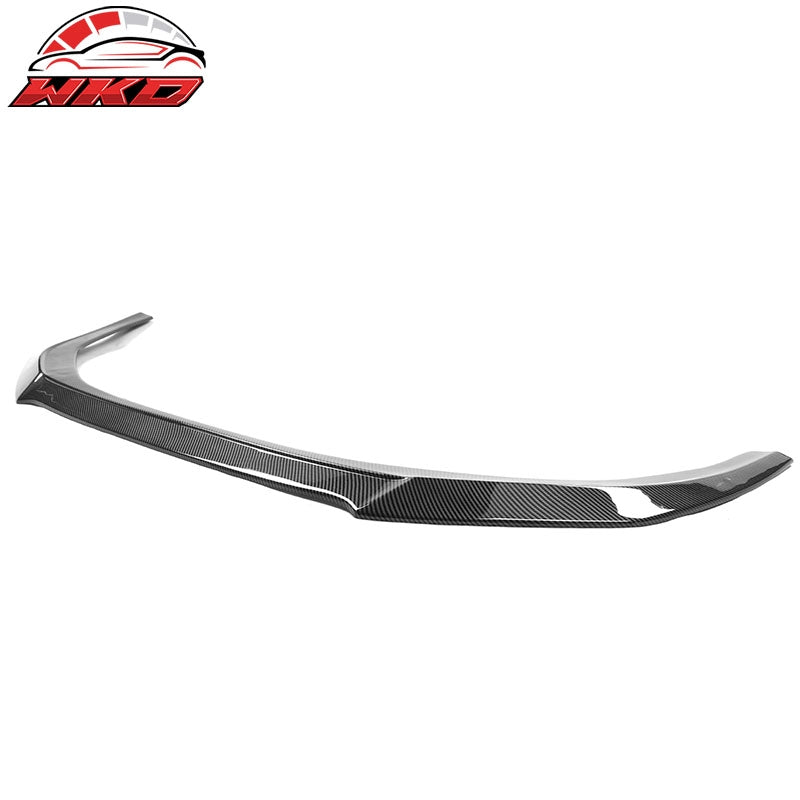 Fits 23-26 Honda Accord Sedan V3 Style Front Bumper Lip Splitter Carbon Look ABS