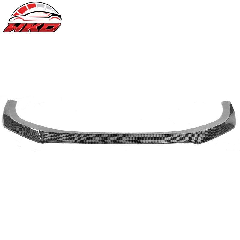Fits 23-26 Honda Accord Sedan V3 Style Front Bumper Lip Splitter Carbon Look ABS
