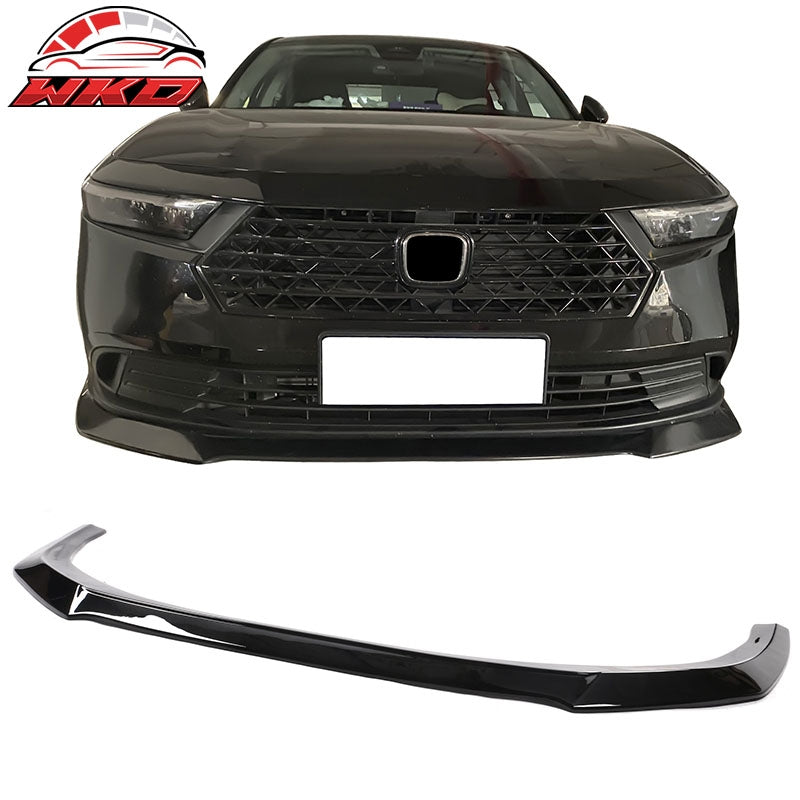Wholesale 23-26 Honda Accord Sedan V3 Style Front Bumper Lip Spoiler Gloss Black ABS