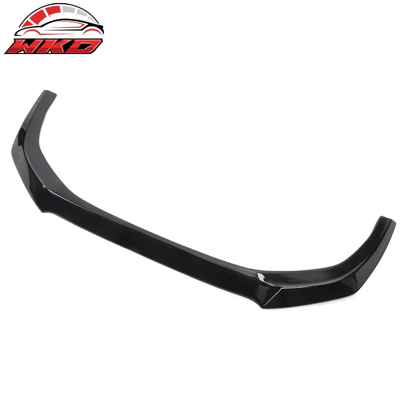 Fits 23-26 Honda Accord Sedan V3 Style Front Bumper Lip Spoiler Gloss Black ABS