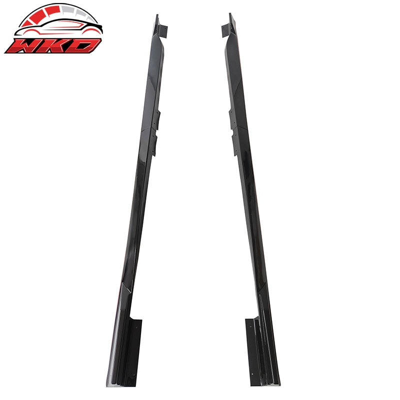Wholesale 18-22 Honda Accord 4PCS Side Skirts Lip Extension PP Gloss Black W/Red Edge - Wikond Auto