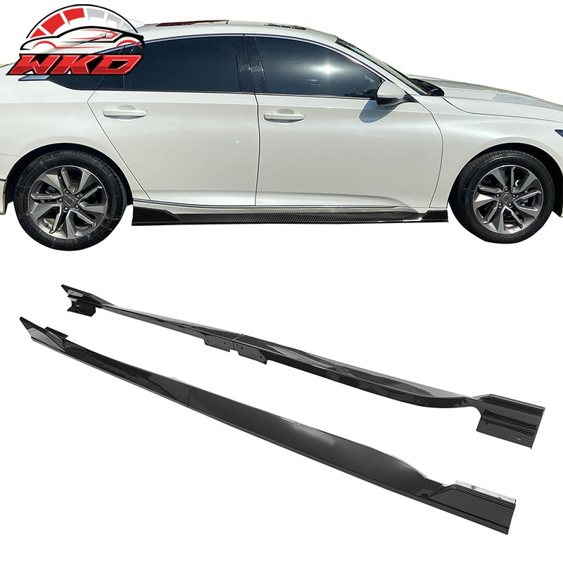 Wholesale 18-22 Honda Accord 4PCS Side Skirts Extension Panels PP Carbon Fiber Print