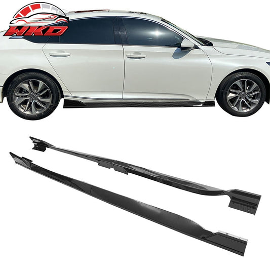 Wholesale 18-22 Honda Accord 4PCS Side Skirts Extension Panels PP Carbon Fiber Print