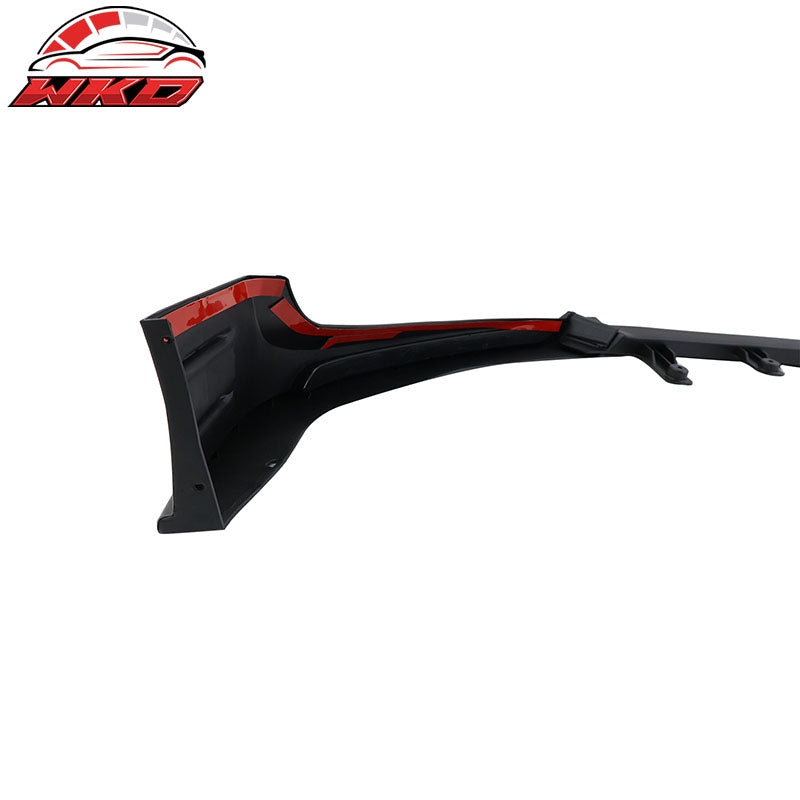 For 18-20 Honda Accord V5 Style Front Bumper Lip Spoiler Matte Black PP 3PC