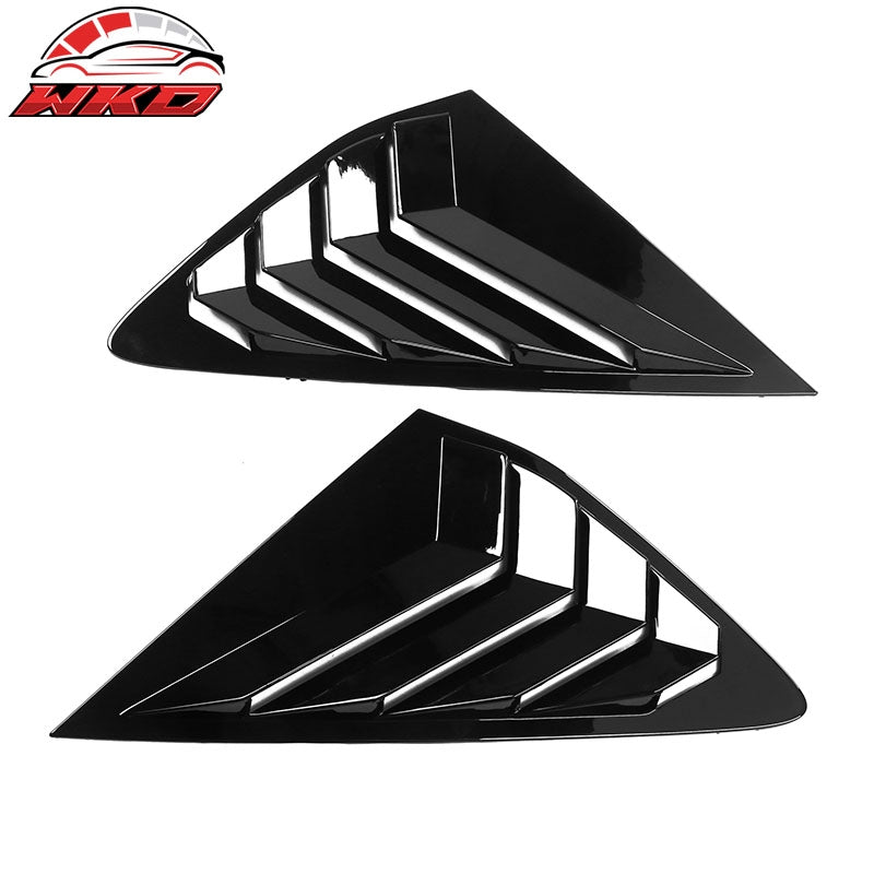 Wholesale 23-26 Honda Accord IKON Side Quarter Window Louver Covers ABS - Gloss Black