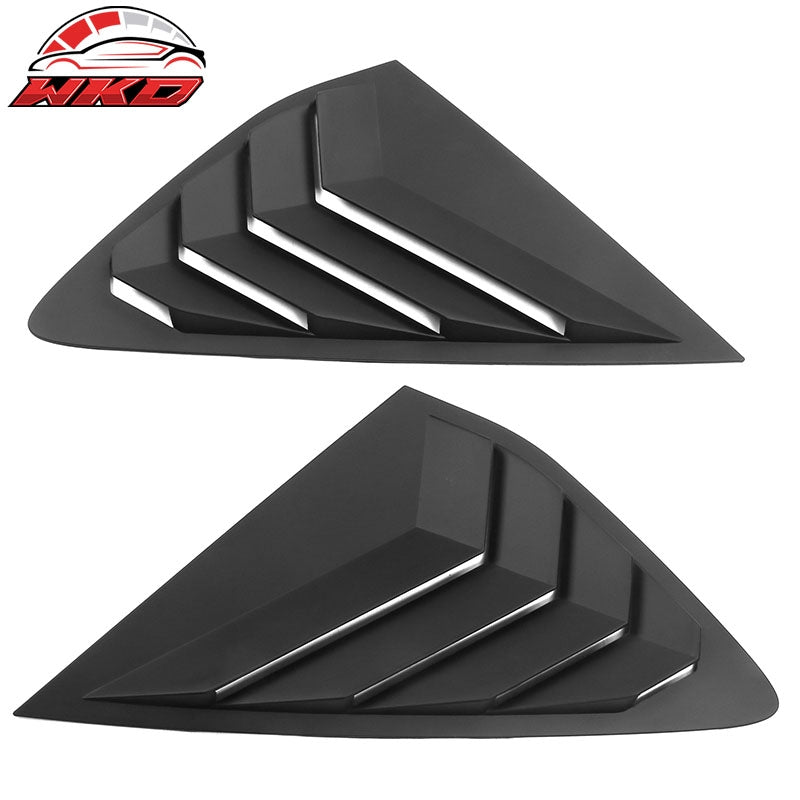 Wholesale 23-26 Honda Accord IKON Side Quarter Window Louver Covers ABS - Matte Black