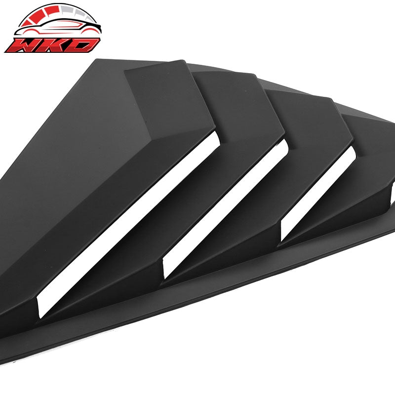 Fits 23-26 Honda Accord IKON Side Quarter Window Louver Covers ABS - Matte Black