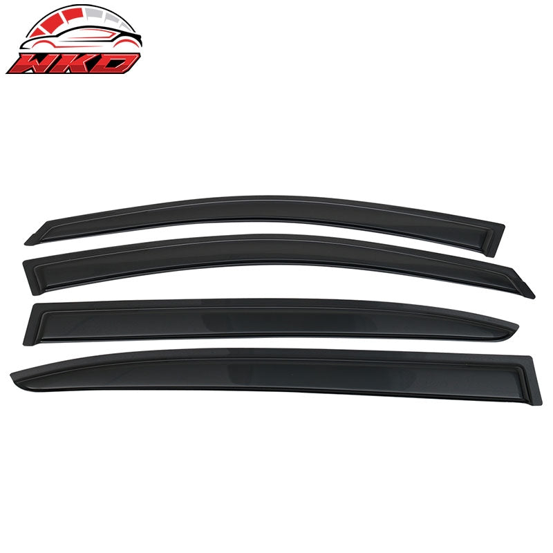 Fits 13-17 Honda Accord 4DR Sedan Window Visor Sun Rain Deflector Guard Vent