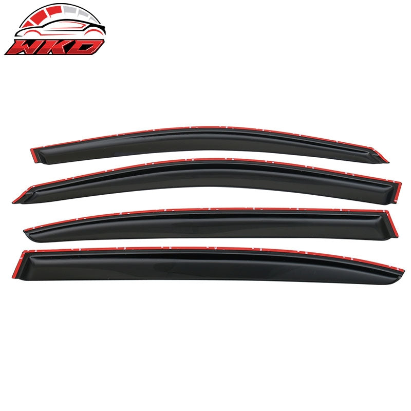 Fits 13-17 Honda Accord 4DR Sedan Window Visor Sun Rain Deflector Guard Vent