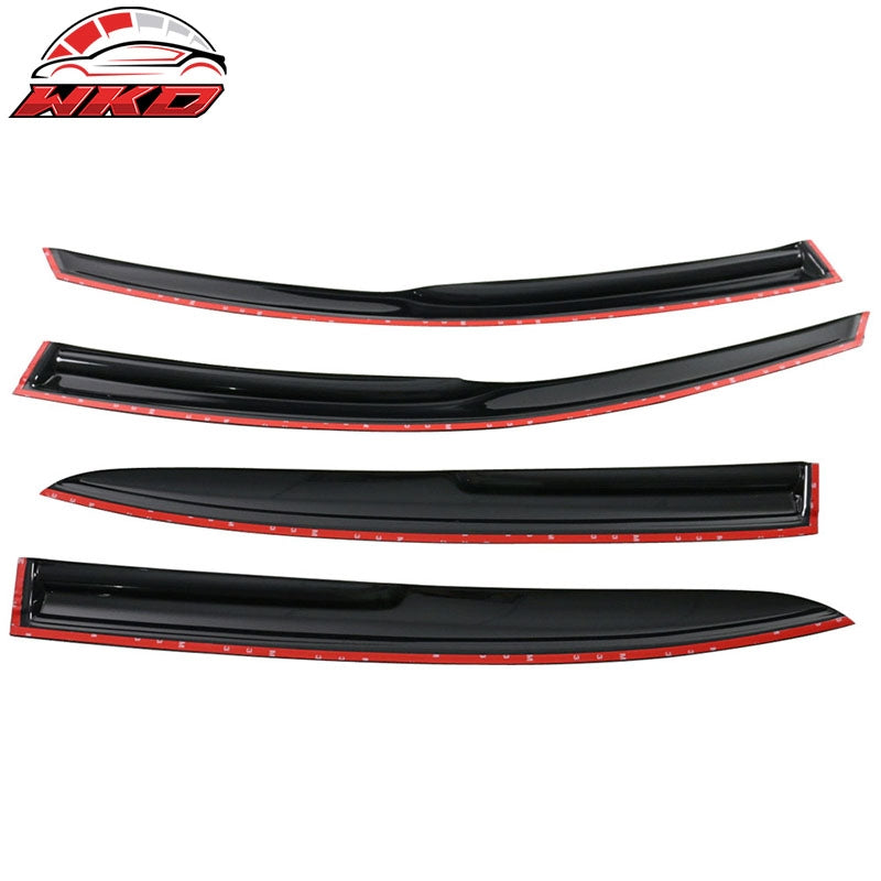 Fits 13-17 Honda Accord Sedan Window Visor Vent Rain Guard 4PCS Mugen Style