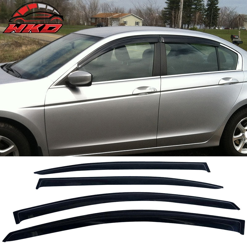 Wholesale 08-12 Honda Accord 4Dr Sedan Tape-on Window Visors Rain Guards Acrylic 4PCS
