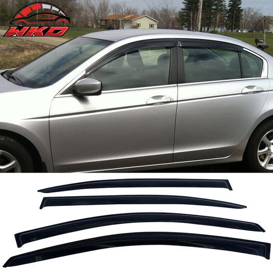Wholesale 08-12 Honda Accord 4Dr Sedan Tape-on Window Visors Rain Guards Acrylic 4PCS