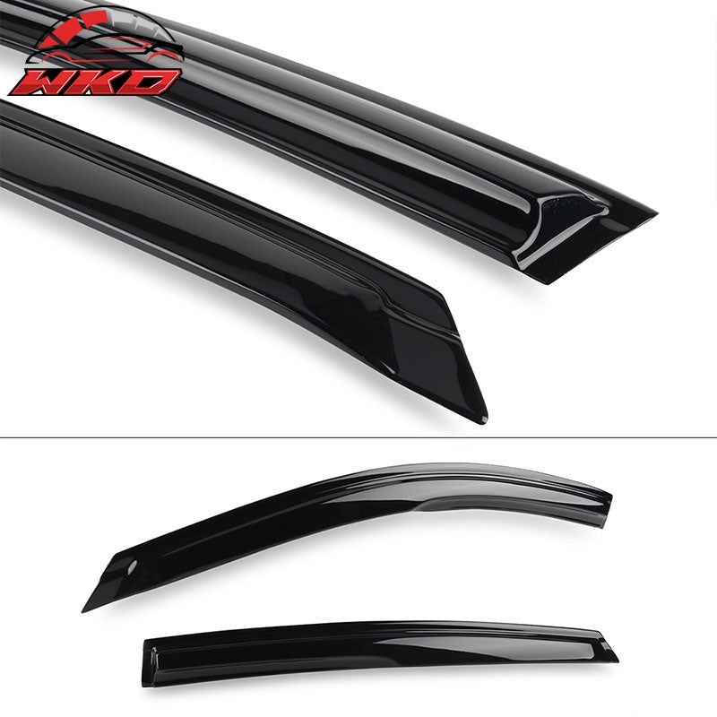 Fits 18-26 Honda Accord Mugen Style Window Visors Sun Guard Rain Deflector 4PCS