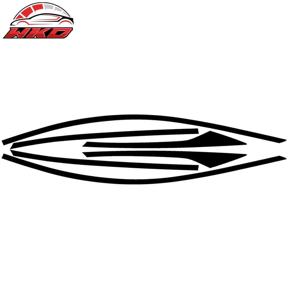 Wholesale 18-22 Honda Accord Window Trim Chrome Delete Vinyl - Gloss Black