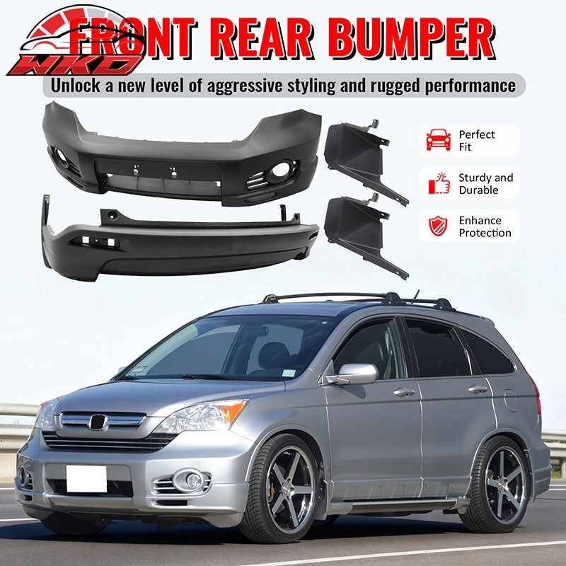 Wholesale 07-09 Honda CR-V CRV MD Style Front & Rear Bumper Cover Replacement PP - Wikond Auto