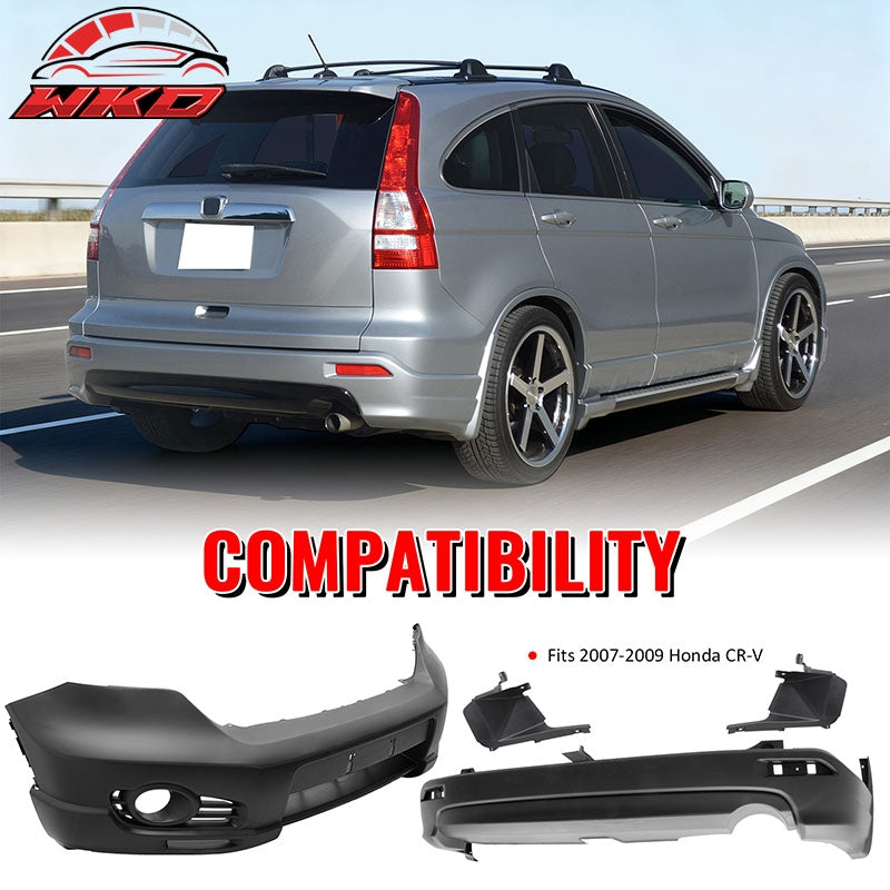 Wholesale 07-09 Honda CR-V CRV MD Style Front & Rear Bumper Cover Replacement PP - Wikond Auto