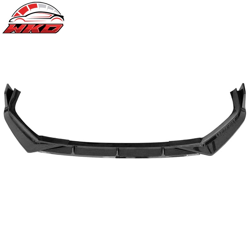 Fits 23-26 Honda CR-V EX EX-L LX 4DR IKON Front Bumper Lip PP Carbon Fiber Print
