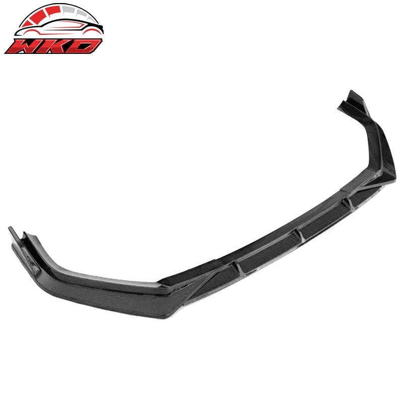 Fits 23-26 Honda CR-V EX EX-L LX 4DR IKON Front Bumper Lip PP Carbon Fiber Print