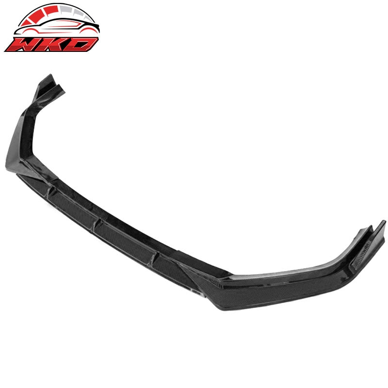 Fits 23-26 Honda CR-V EX EX-L LX 4DR IKON Front Bumper Lip PP Carbon Fiber Print